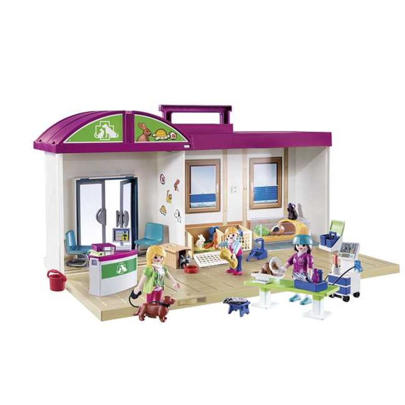 PLAYSET PLAYMOBIL CITY LIFE MALETIN CLINICA VETERINARIA Tomy