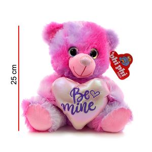 PELUCHE AMOR OSO SENTADO R Y C CON CORAZON 25 CM.