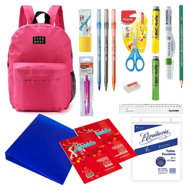 KIT ESCOLAR PRIMARIA BASICO 16 PIEZAS - Tomy