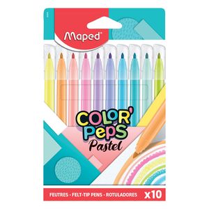 MARCADOR MAPED COLOR PEPS JUNGLE PASTEL x 10