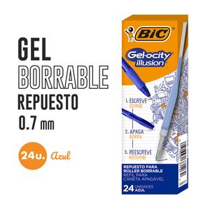 TANQUE BIC BORRABLE GELOCITY AZUL