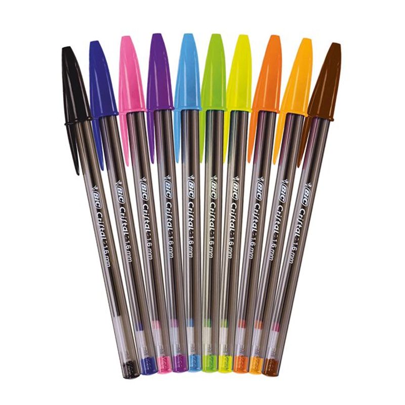 Bolígrafo Bic Cristal Intenso Fashion 1.6 Mm 4 Un