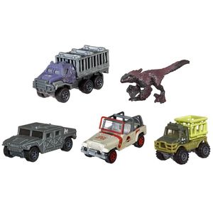 AUTO MATCHBOX JURASSIC WORLD PACK X 5