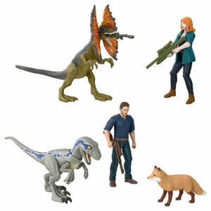 DINOSAURIO JURASSIC WORLD DINO + PERSONAJES SURTIDOS
