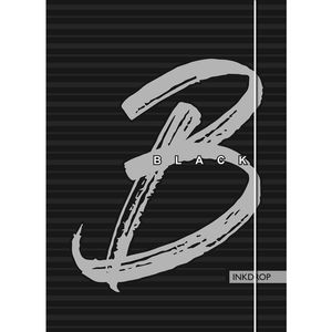 CARPETA 3 SOL.C/ELAST.INKDROP BLACK & WHITE