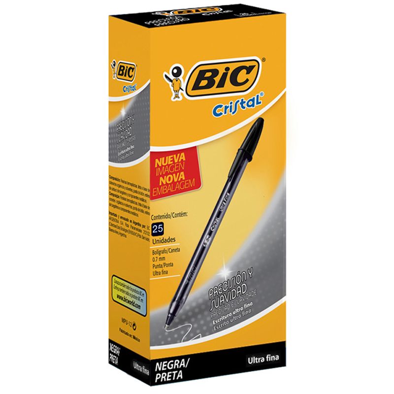 BOLIGRAFO BIC CRISTAL FINE NEGRO