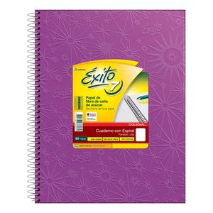 CUADERNO EXITO E7 COLEGIAL C/ESP. 21,7 FORRADO LILA x 60 RAY.