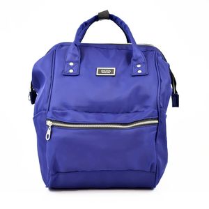 MOCHILA ESPALDA SKORA BOCA DE PEZ AZUL 38CM