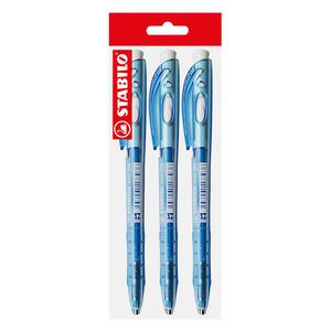 EP x 3 BOLIGRAFO LINER 308FW RETRACTIL AZUL