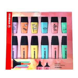 RESALTADOR STABILO BOSS PASTEL COLLECTION ESTUCHE x12u