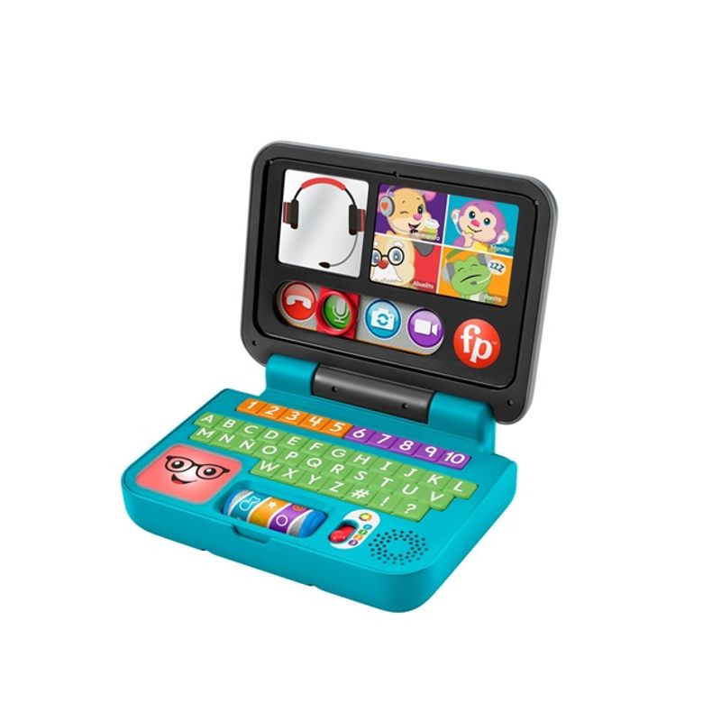 NOTEBOOK FISHER PRICE RIE Y PRENDE LAPTOP Tomy