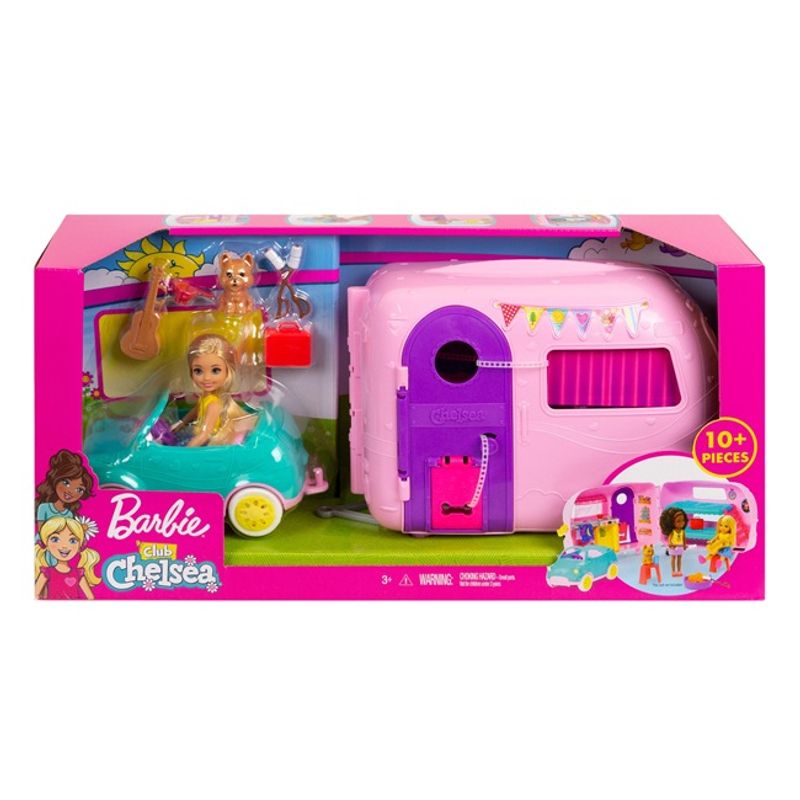 PLAYSET BARBIE CHELSEA CAMPER CARAVANA Tomy