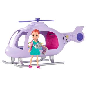 PLAYSET POLLY POCKET SUPER HELICOPTERO DE VIAJE