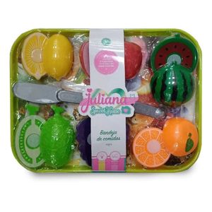 SET DE COMIDA JULIANA FRUTAS Y VERDURAS CON BANDEJA