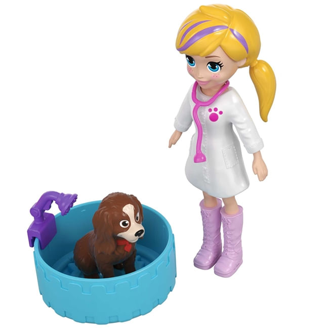 PLAYSET POLLY POCKET HOSPITAL MOVIL DE ANIMALITOS Tomy