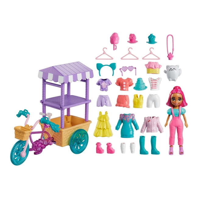 PLAYSET POLLY POCKET CARRITO DE DULCES SORPRESAS Tomy