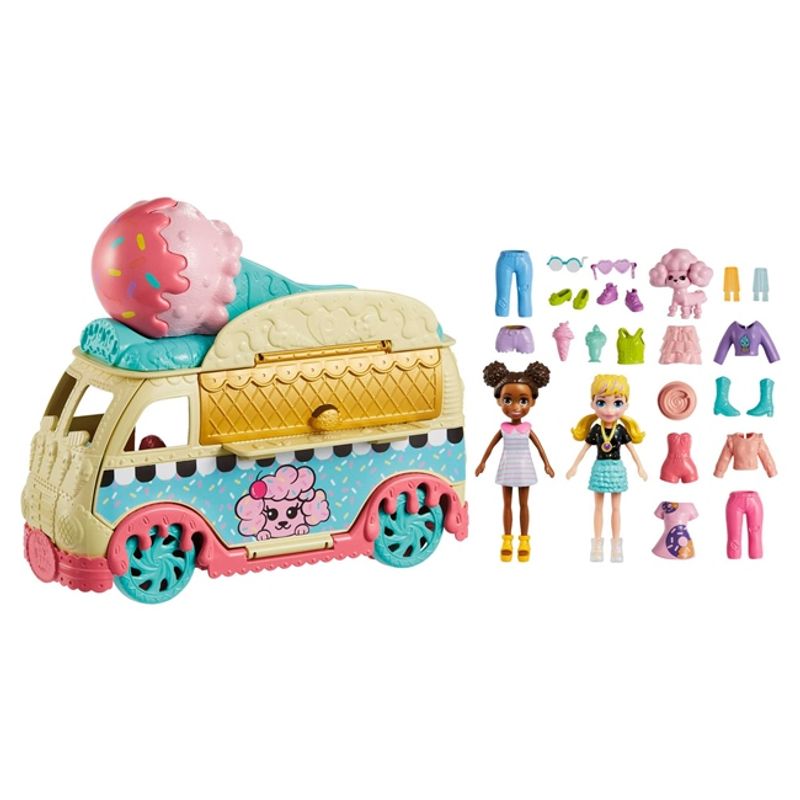 PLAYSET POLLY POCKET FOODTRUCK DE HELADOS Tomy
