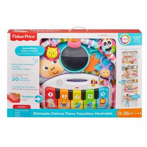 GIMNASIO FISHER PRICE PIANO PATADITAS MUSICALES DELUXE ROSA