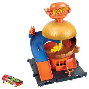 PISTA HOT WHEELS CITY TIENDA DE HAMBURGUESAS