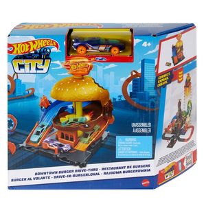 PISTA HOT WHEELS CITY TIENDA DE HAMBURGUESAS