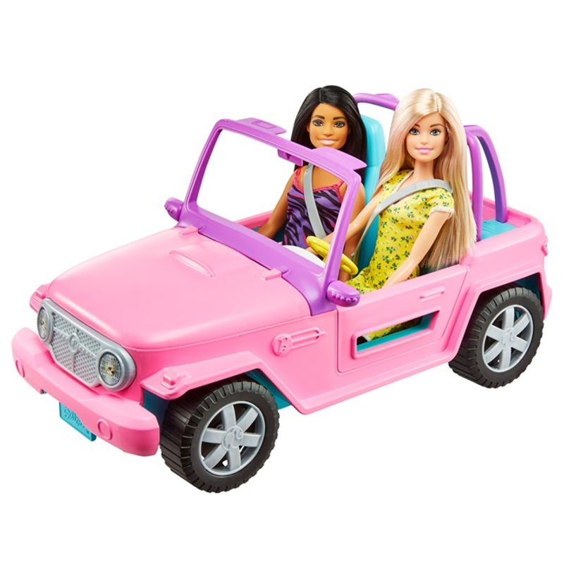 VEHICULO BARBIE JEEP CON MU ECA Y AMIGA Tomy