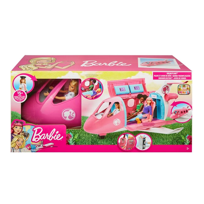 PLAYSET BARBIE AVION JET DE AVENTURAS CON MUÑECA