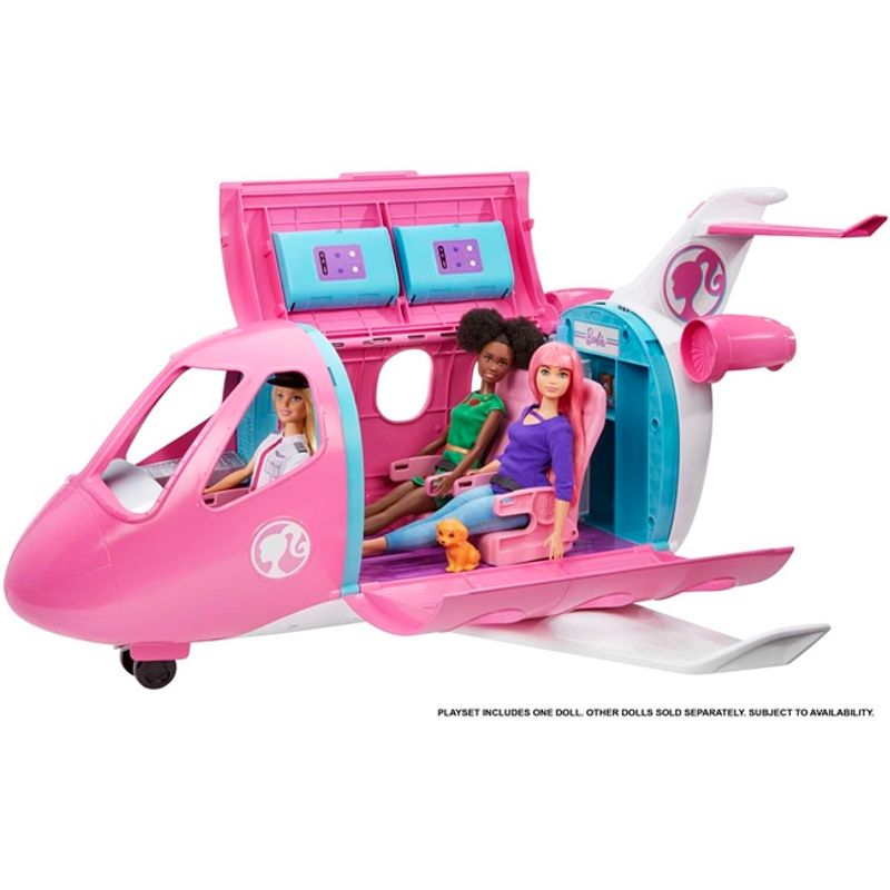 PLAYSET BARBIE AVION JET DE AVENTURAS CON MU ECA Tomy