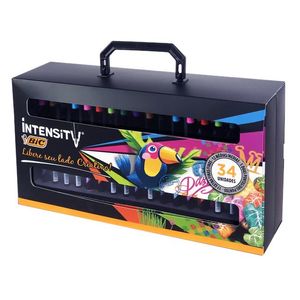 KIT MARCADORES BIC INTENSITY LIBERA TU LADO CREATIVO x34