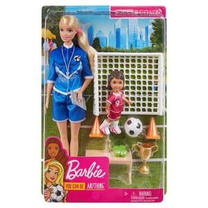 MUÑECA BARBIE ENTRENADORA DE FUTBOL