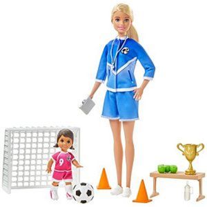 MUÑECA BARBIE ENTRENADORA DE FUTBOL