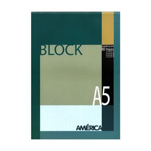 BLOCK AMERICA A5 ESQUELA x 80 CUAD.