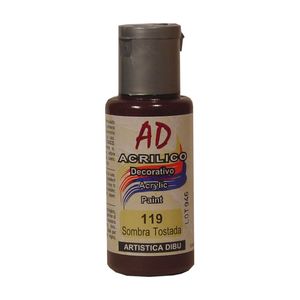 ACRILICO DECORATIVO AD 60ML.119 SOMBRA TOSTADA