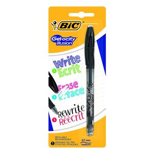 ROLLER BIC BORRABLE GELOCITY NEGRO x 1 BL