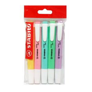 RESALTADOR STABILO SWING COOL PASTEL x 5 SURT.