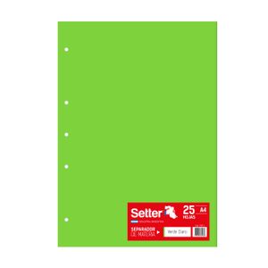 CARTULINA T/A4 x 25 VERDE CLARO
