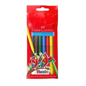 MARCADOR FABER CASTELL AL AGUA x 6 LARGOS