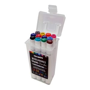 MARCADOR TALBOT DOBLE PUNTA VALIJA x12u.
