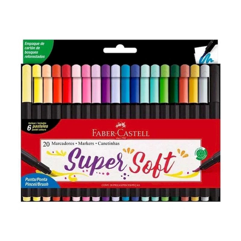 MARCADORES DOBLE PUNTA FABER CASTELL (10 PIEZAS)