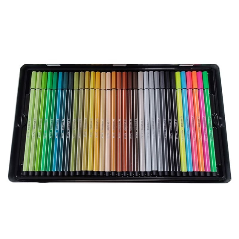 MARCADOR STABILO PEN 68 ARTY ESTUCHE x 66 LATA - Tomy