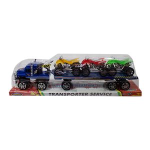 CAMION MOSQUITO FRICCION TRANSPORTER SERVICE 3 CUATRICICLOS 45CM