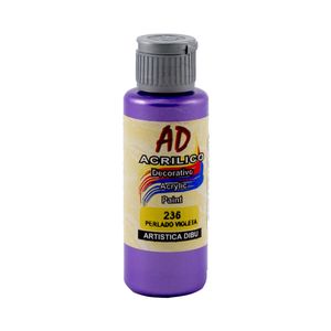 ACRILICO DECORATIVO AD 60ML.236 VIOLETA PERLADO