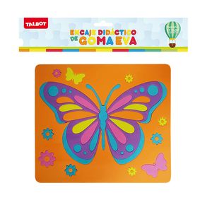 ENCASTRE GOMA EVA TALBOT MARIPOSA 27,5x24cm.