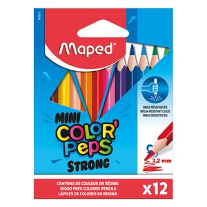 LAPICES MAPED COLOR PEPS STRONG x 12 CORTOS