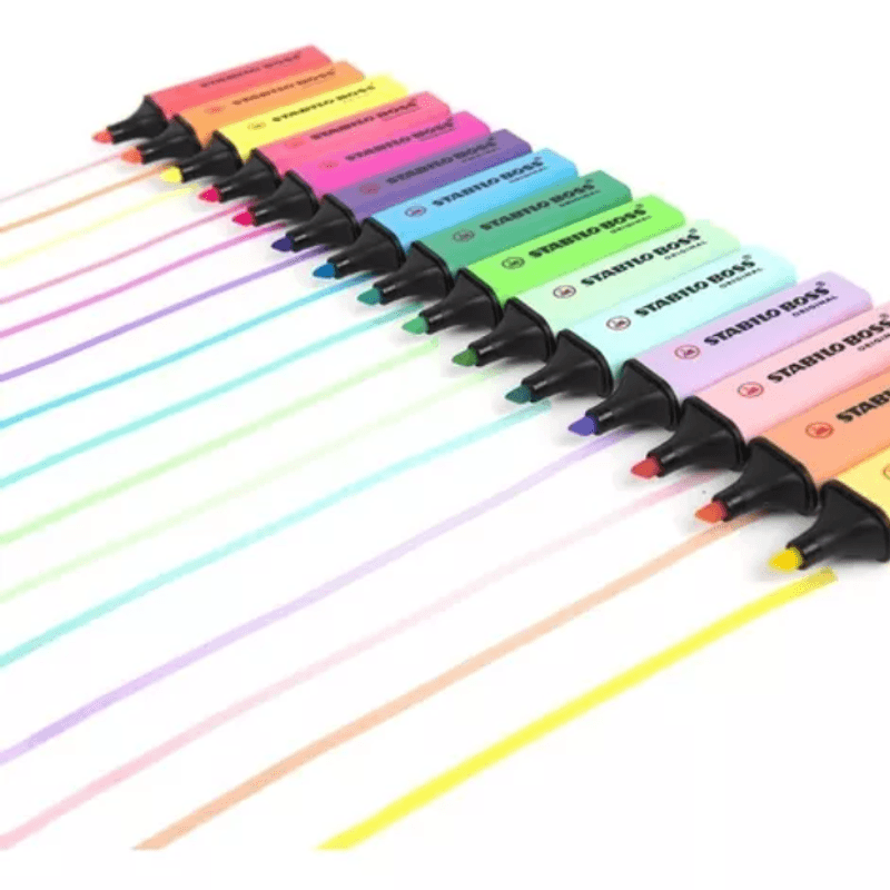 Resaltadores STABILO Boss Desket 15 Colores Pastel