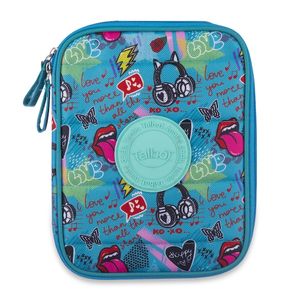 CANOPLA TALBOT JUMBO POUCH AMOR VERDE 1 CIERRE