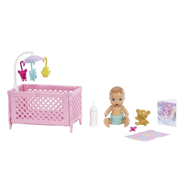 Gemelos Barbie Niñera De Bebes Barbie Doll Nursery Twin Babies