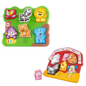 ROMPECABEZAS FISHER PRICE RIE Y APRENDE SONIDOS DE ANIMALES