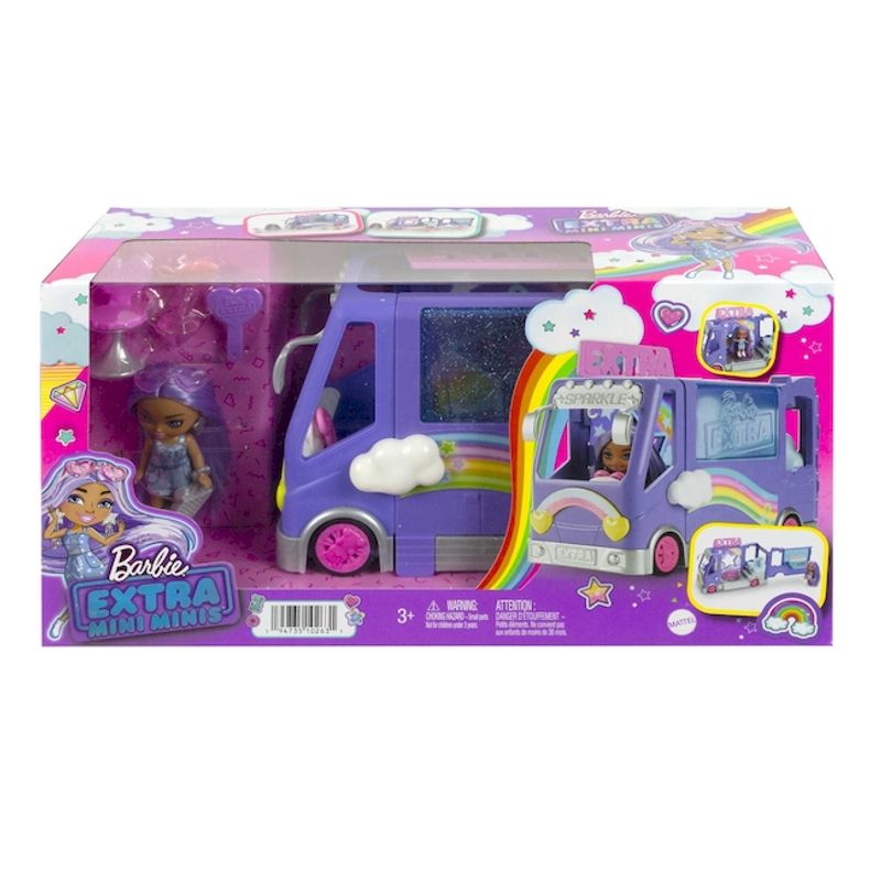 VEHICULO BARBIE AUTOBUS TURISTICO EXTRA MINIS - Tomy