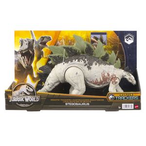DINOSAURIO JURASSIC WORLD RASTREADORES GIGANTES ESTEGOSAURIO