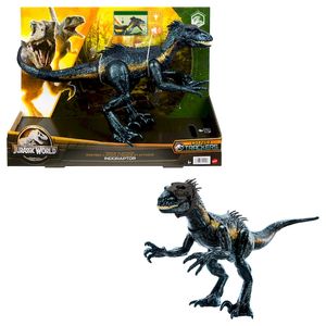 DINOSAURIO JURASSIC WORLD INDORRAPTOR RASTREO Y ATACA